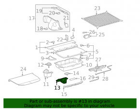 Toyota Prius 2009 Spare Tire Box