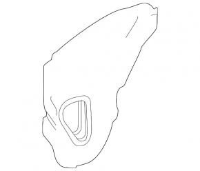 Door panel inner rear right Toyota Venza 21-