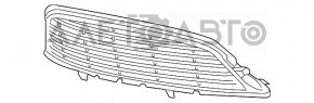 Bumper grille central Chrysler 200 15-17 black, broken