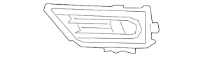 Front bumper grille right Honda CRV 20-22 EX, EX-L, Touring, under fog lights
