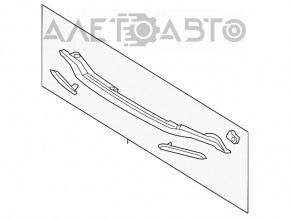 Honda Accord 13-15 rear bumper lip with chrome under reflectors