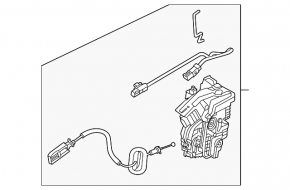 Front left door lock Kia Niro 23 - keyless