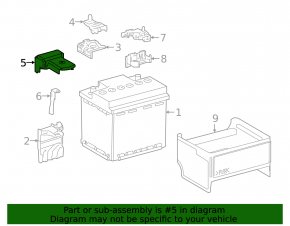 Toyota Prius 50 16-22 Battery Positive Terminal Cover