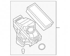 Air filter housing Audi A4 B8 08-16 2.0T