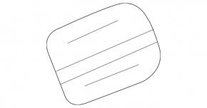Fuel filler flap for the Audi A4 B8 08-16 sedan