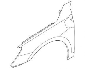 Front right wing for Audi A3 22-26