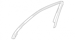 Front right inner door frame Mercedes GLS-class X166 13-19 black