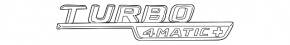 Turbo 4matic+ right wing emblem Mercedes AMG GT-class X290 19-25