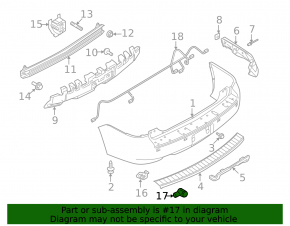 Rear parking sensors for Ford Explorer 11-15 without a ring