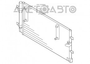 Air conditioning radiator condenser Audi A6 C7 12-15 2.0T, 3.0T 645X335X16