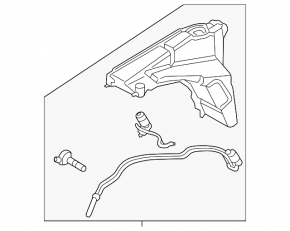 Land Rover Range Rover 13-21 Windscreen Washer Reservoir without Headlight Washer