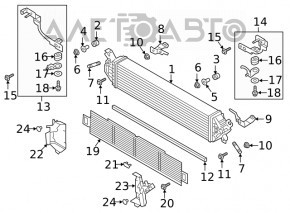Intercooler protective mesh Mazda CX-9 16-