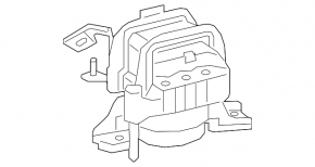 Right engine mount for Lexus ES300h 19-26