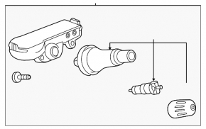 Wheel Pressure Sensor Chevrolet Malibu 13-15 315mhz
