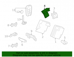 Bracket Keyless entry receiver Chevrolet Volt 16-