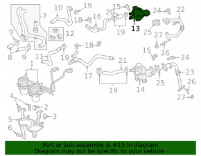Right crankcase ventilation valve for Lexus GX460 10-13