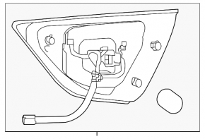 Inner taillight trunk lid left Nissan Maxima A36 16-18 prerest