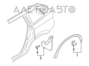 Mudguard rear left Volvo XC90 16-24