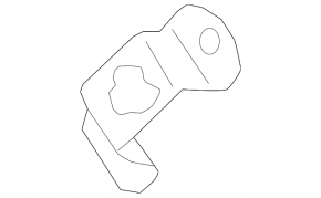 Bracket of the tailgate bumper lower right Volvo XC40 19-25 on the body