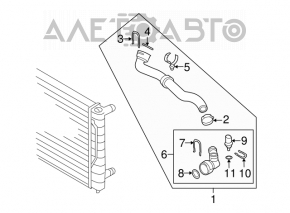 Cooling pipe lower VW CC 08-17