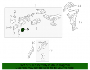 Bracket TV-side member right Chevrolet Bolt 17-