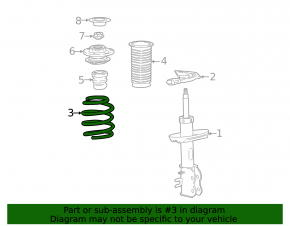 Front left spring Chevrolet Bolt EUV 22-23