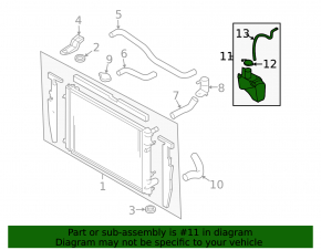 Subaru b9 Tribeca Coolant Expansion Tank