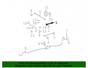 Upper rear left arm Lexus GX470 03-09