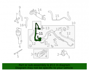 High-pressure power steering hose for Infiniti FX35 03-04 AWD