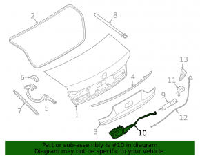 BMW 7 G11 G12 16-22 Trunk Lid Lock Actuator