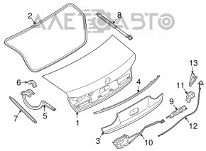BMW 7 G11 G12 16-22 Trunk Lid Lock Actuator