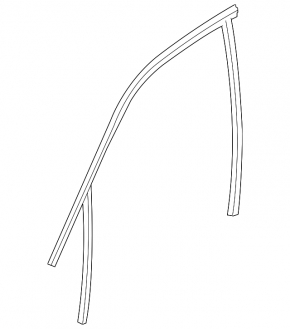 Front left glass seal BMW 3 F30 12-18