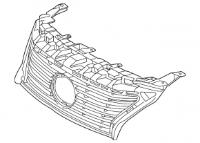 Radiator grille grill Lexus ES300h ES350 13-15 pre-restyling