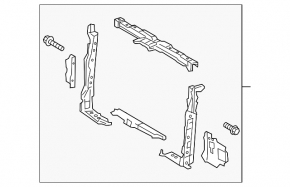TV radiator panel Lexus NX200t NX300 NX300h 15-21