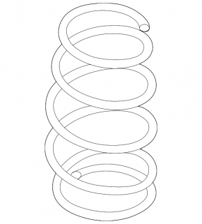 Front right spring for Nissan Versa 1.8 10-12