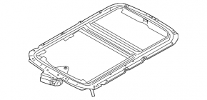 Hatch mechanism frame Mini Cooper Clubman R55 07-14