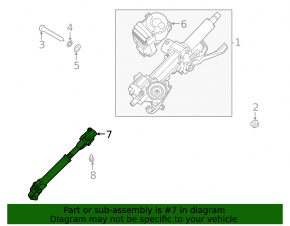 Steering shaft Kia K5 21-24 1.6T