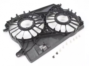 Diffuser radiator shroud bare Dodge Challenger 09- under one impeller