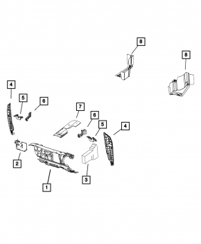 Underbody protection rear right Chrysler 200 15-17 type 2
