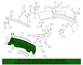 07-09 Acura MDX Rear Bumper Lip