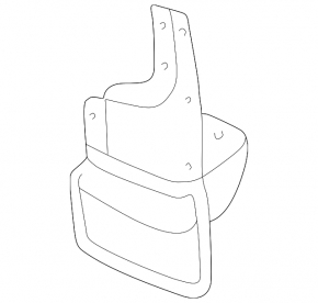Rear right mudguard for Lexus LX 98-07