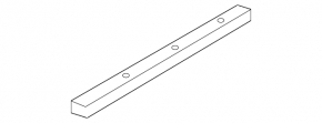 Nissan Pathfinder 13-20 black outer front left door sill plate