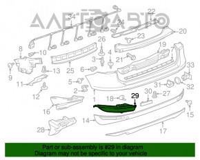 Left rear bumper light for VW Touareg 11-14