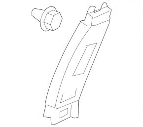 Center pillar trim upper belt right Honda CRV 17-22 gray