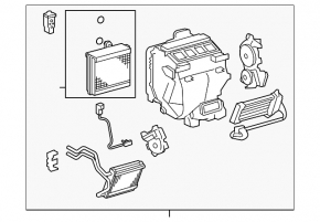 Heater assembly for Lexus ES350 07-12