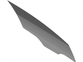 Front right door glass Ford Fiesta 11-19
