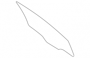 Front right door glass Ford Fiesta 11-19