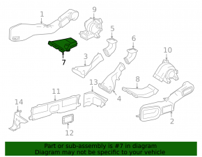 Right Lexus NX300h 15-21 cooling duct from the fan
