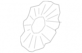 Central cap for Lincoln MKZ 17-20 158mm disk, broken fastening