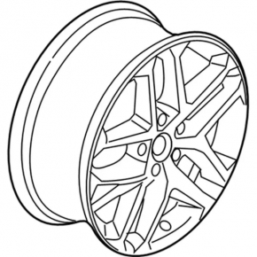 Wheel disk R17 5*108 Ford Fusion mk5 17-18 light curb